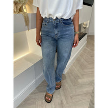 Blue Barrel Leg Denim Jeans