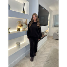 Chocolate Brown Wool Blend Sweatshirt Lounge Co Ord