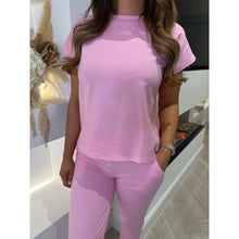Baby Pink T-Shirt Jersey Tailored Fit Lounge Set
