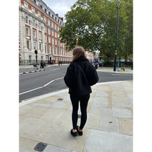Black Teddy Aviator Style Jacket