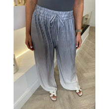 Grey Ombré Print Pleated Trousers