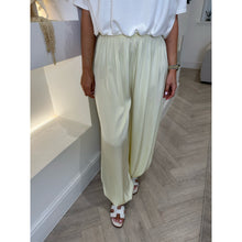 Lemon Satin Balloon Cuffed Trousers