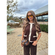 Chocolate Brown Asymmetric Waist Jeans