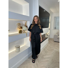 Black Satin Balloon Cuffed Trousers