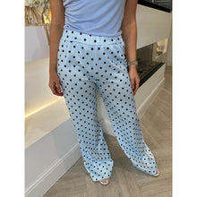 Baby Blue Polka Dot Stripe Side Joggers