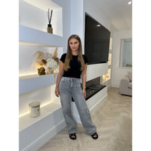 Black Pointelle Cropped T-Shirt