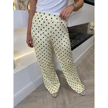 Lemon Polka Dot Stripe Side Joggers