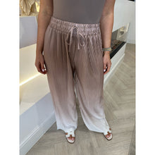 Taupe Ombré Print Pleated Trousers