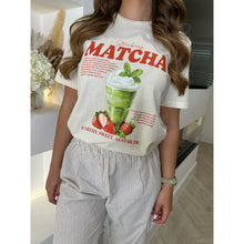 Ecru Strawberry Matcha Graphic Print T-Shirt