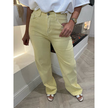 Lemon Denim High Waist Straight Leg Jeans